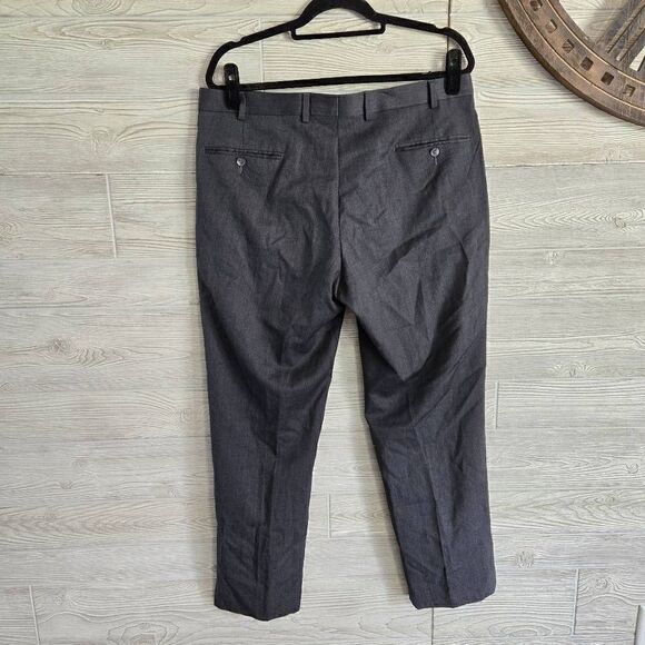 Calvin Klein Wool Dress Pants Mens SZ 36/30 Grey Straight - Picture 4 of 4